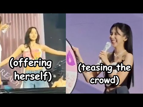 mina being funny during twice concert in brazil, and then there’s nayeon and