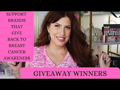 GIVEAWAY WINNERS / BREAST CANCER AWARENESS