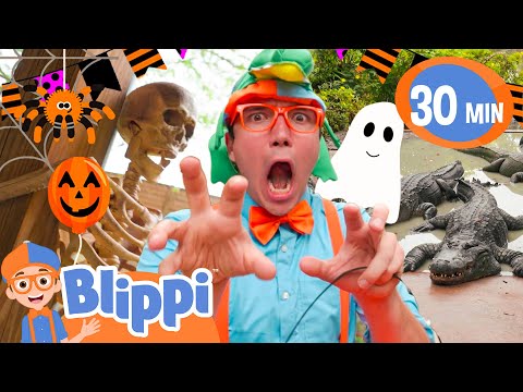 Blippi's Toothy Halloween at Gatorland ! | Blippi's Spooky Halloween