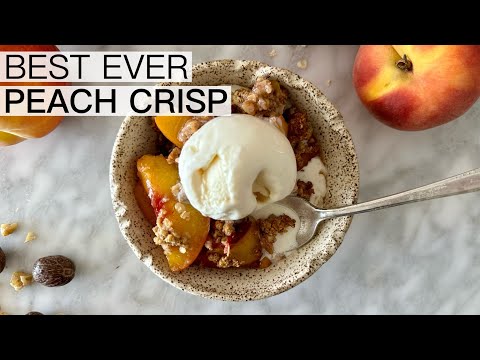 PEACH CRISP RECIPE WITH OATS