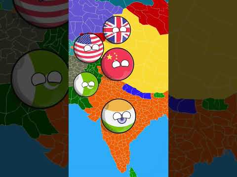 The story of 1971.#shorts#india#pakistan#friendship#countryballs#fights#mapping#map