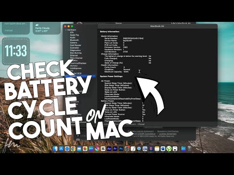 How to check MacBook Battery Cycle Count and Capacity