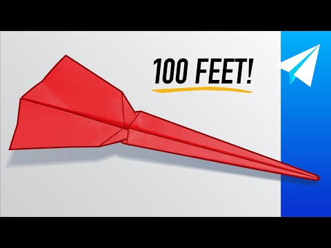 Fast Paper Airplane that Flies WAY over 100 feet! — How to make Scorcher