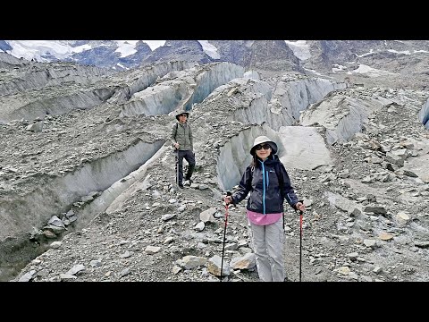 360 Glacier Hike Video - Crossing to Morteratsch Switzerland