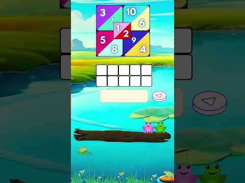 Numbers 1-10 | Learning with 'Frogs on a Log' (Kindergarten & Grade 1) | Short