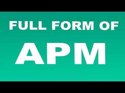 Full Form of APM | What is APM Full Form | APM Abbreviation