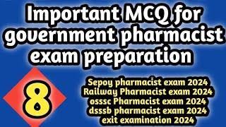 #governmentpharmacistexampreparation#sepypharmacist2024#rrb#osssc#dsssb#esic#hssc#exitexam2024