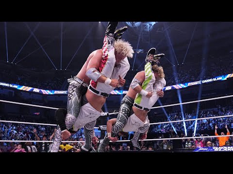 Young Bucks Vs Will Ospreay and Kyle Fletcher - AEW Tag Team Championship - AEW GrandSlam Highlights