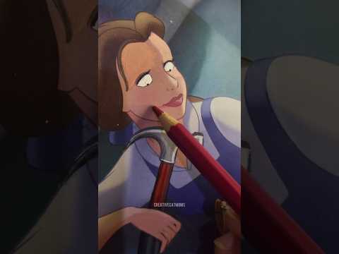 DISTURBING fact about Belle!🤫twisted Disney #shorts #art #disney #creative