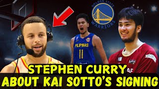 Finally Done ! Stephen Curry Congratulates Kai Sotto on Signing GSW! NBA MADE NEW HISTORY! Filipino