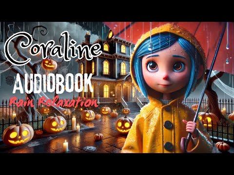 Coraline by Neil Gaiman part 7-13 | Complete Audiobook with Rain Sounds for Sleep and Relaxation