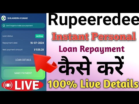 Rupeeredee Instant Personal Loan Repayment Kaise Kare // How to Repay Rupeeredee Personal Loan