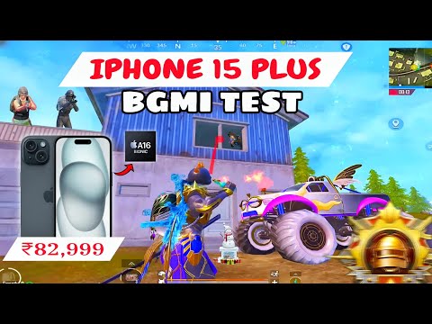 IPHONE 15 PLUS BGMI TEST | A16 BIONIC CHIP🥵@Scam47Gaming