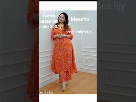 #meesho #dress #set #under 500/ #hual #unboxing #video #trending @VegfoodiesJ