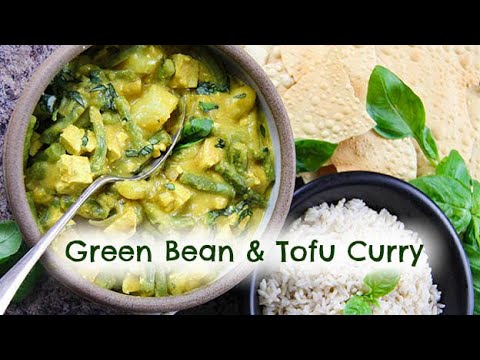 Easy Green Bean Tofu Curry (and how to thicken the sauce)