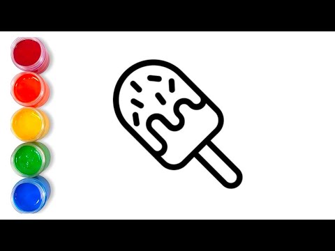 How to draw Icecream for kids | Drawing pictures for kids @Kiddysbox123