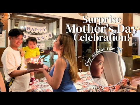 Sylvio's First Airplane Ride + Surprise Mother's Day Celebration! | Love Angeline Quinto