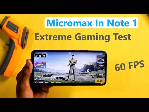 Micromax In Note 1 Pubg Test | Extreme Gaming Review | Battery Drain & Heating Test