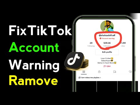 How to remove tiktok warning 2025 || tiktok account warning || Eran with Ali lab