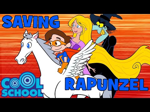 Super Drew Rescues Rapunzel and Saves Ms. Booksy's StoryTime 🦸 Cool School Cartoons for Kids