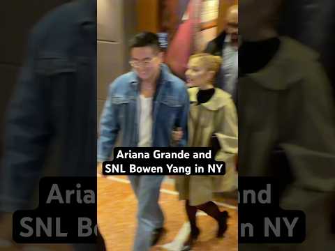 #ArianaGrande grabs dinner with Bowen Yang in NYC #snl  #hollywoodpipeline