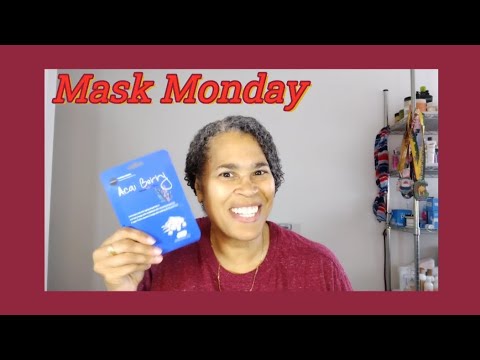 Mask Monday: Acai Berry Sheet Mask #maskmondayladies #maskmondayfriends