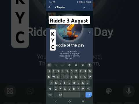 Riddle of the day in X Empire 03 August #muskempire #xempire #XEmpire #RiddleXEmpire #bitcoin