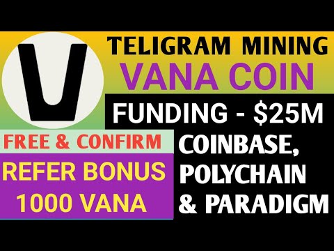 Vana Coin Teligram Bot Mining Guide | Vana Coin Mining | Vana Coin Airdrop Update