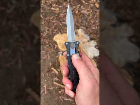 Knife throwing with $1350 switchblade. #edc #everydaycarry #viralshorts