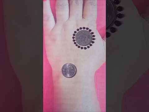 Easy coins mehndi design trick #mehndi #youtubeshorts #shorts #viralvideo