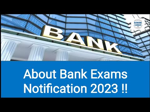 Bank Exam notification 2023 !!