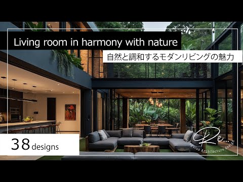 The appeal of modern living in harmony with nature自然と調和するモダンリビングの魅力【38デザイン】