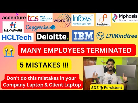 MANY EMPLOYEES TERMINATED !!!! Don't do this mistakes in your Company Laptop & Client Laptop