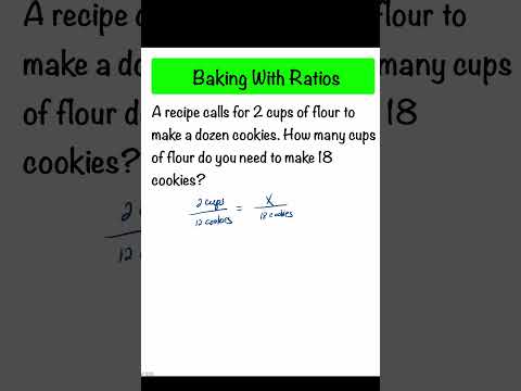 How To Use Ratio To Scale A Recipe  #maths #basicalgebra #mathematics