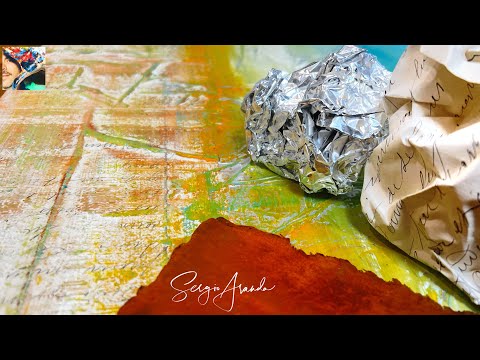 Do Not Do This in Your Workshop: Creating Minimalist Art with Aluminum Foil | Mixed Media Techniques