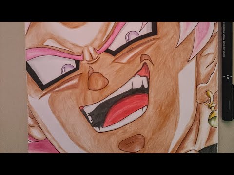 Drawing Black Goku ssj rose ( Dragon ball super)