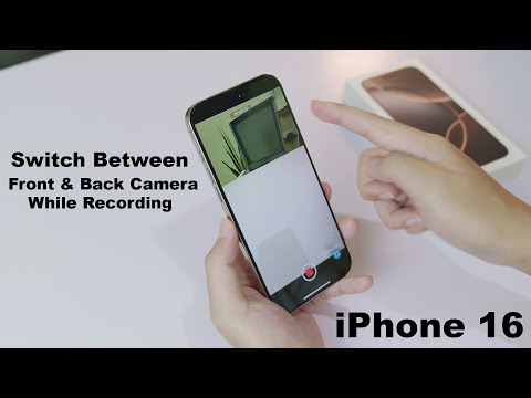 How to Switch Between Front & Back Camera while recording on iPhone 16 & 16 Pro Max