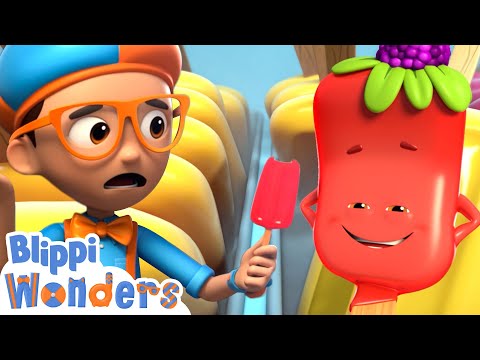 Ice Cream Popsicle's! | Blippi Wonders | Kids Cartoons | Party Playtime!