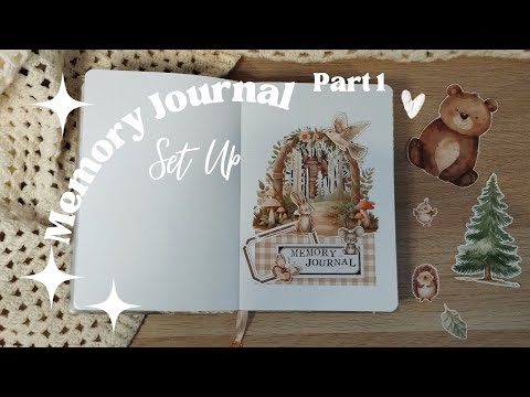 MEMORY JOURNAL Set Up | Woodland Creatures 🌲🐻🐿️🪵