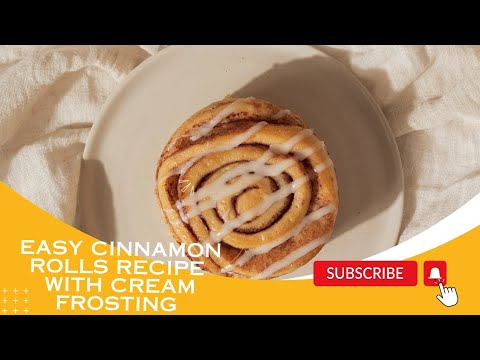 Easy Cinnamon Rolls with Cream frosting