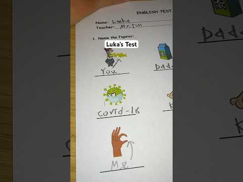 Grading Luka’s test… #asmr #school #teacher #test #quiz #emojichallenge