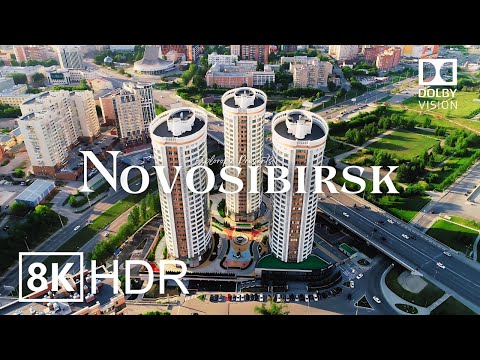 Novosibirsk, Russia 🇷🇺 in 8K HDR ULTRA HD 60 FPS Dolby Vision™ Drone Video