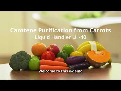 Carotene Purification from Carrots using Shimadzu Preparative HPLC with Liquid Handler LH-40