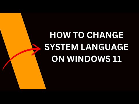 How to change system language on Windows 11