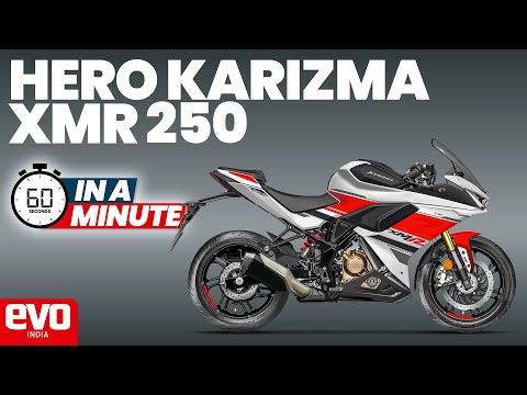 Hero Karizma XMR 250 | In a minute | evo India