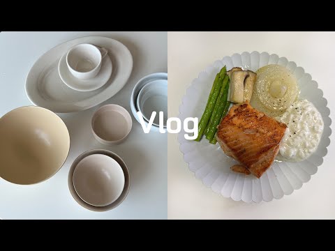 SUB) Life in Seoul | Unboxing My New Tableware | Simple Weekend at Home Cooking | Gwanaksan Vally