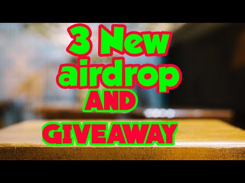 #airdtop 3 New airdrops and giveaway join now