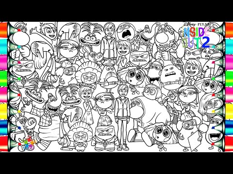 Inside Out 2 Coloring Pages Mix / How To Color All Characters from Inside Out 2 / NCS Music