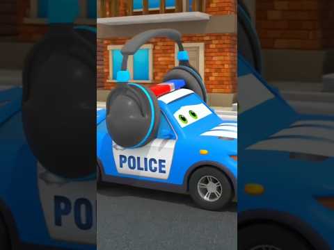 Police Car 🚓 & Story About Headphones 🎧| Car Cartoon🥰 #carcartoon #cartoon #motorville #cars