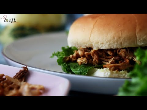 Chicken Sandwich | Shredded Chicken | Sandwich au poulet | Easy Simple Recipe